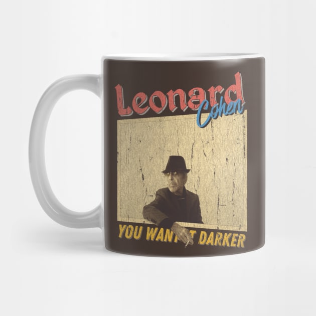 Leonard Cohen Vintage 1934 // You Want It Darker Original Fan Design Artwork by A Design for Life